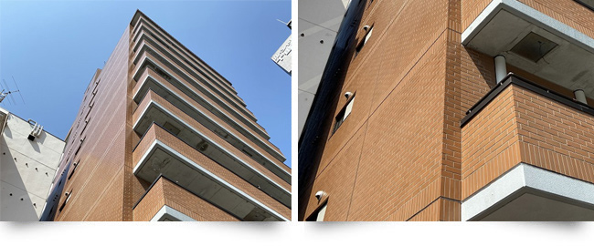 和歌山市内某マンション外壁改修工事現場写真