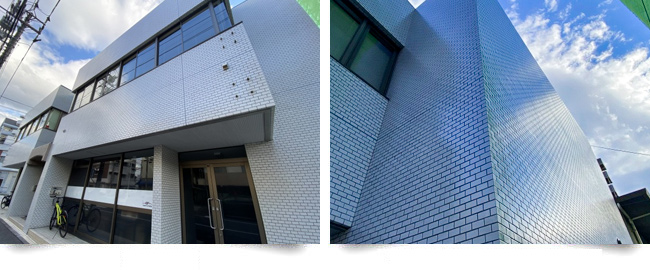 広島市内事務所ビル外壁改修現場写真