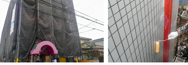 スカイコートW施工風景