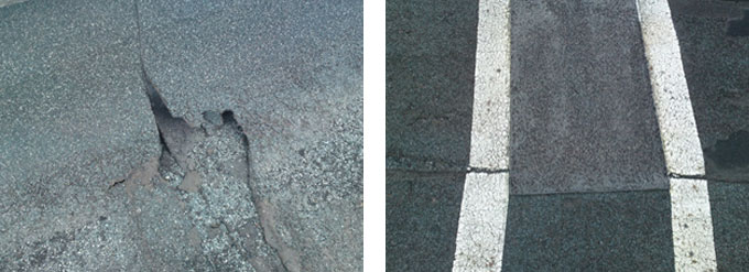 アスファルト防水が傷んでいる例2