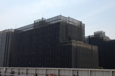 ���C�H���ɔ�������ň͂�ꂽ�}���V����